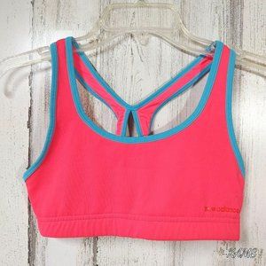 New Balance Sports Bra Women's SMALL Racerback Pink Blue